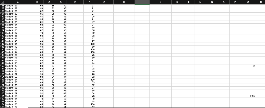 calculation. quizzes are worth 80% of the grade, and the class project