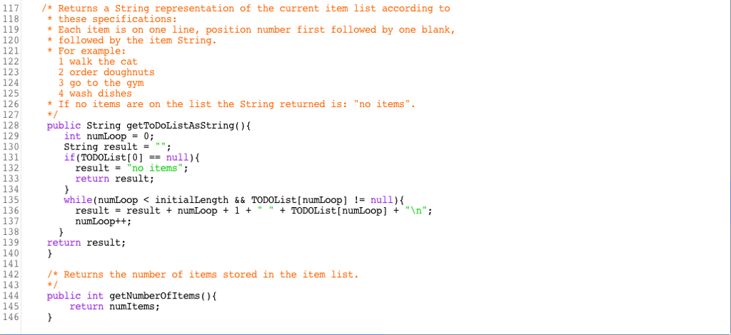 been initialized. Actual: null TODOListTest.clearItemsTest: Null Pointer Exception TODOListTest.toDoListNameTest: The instance variable