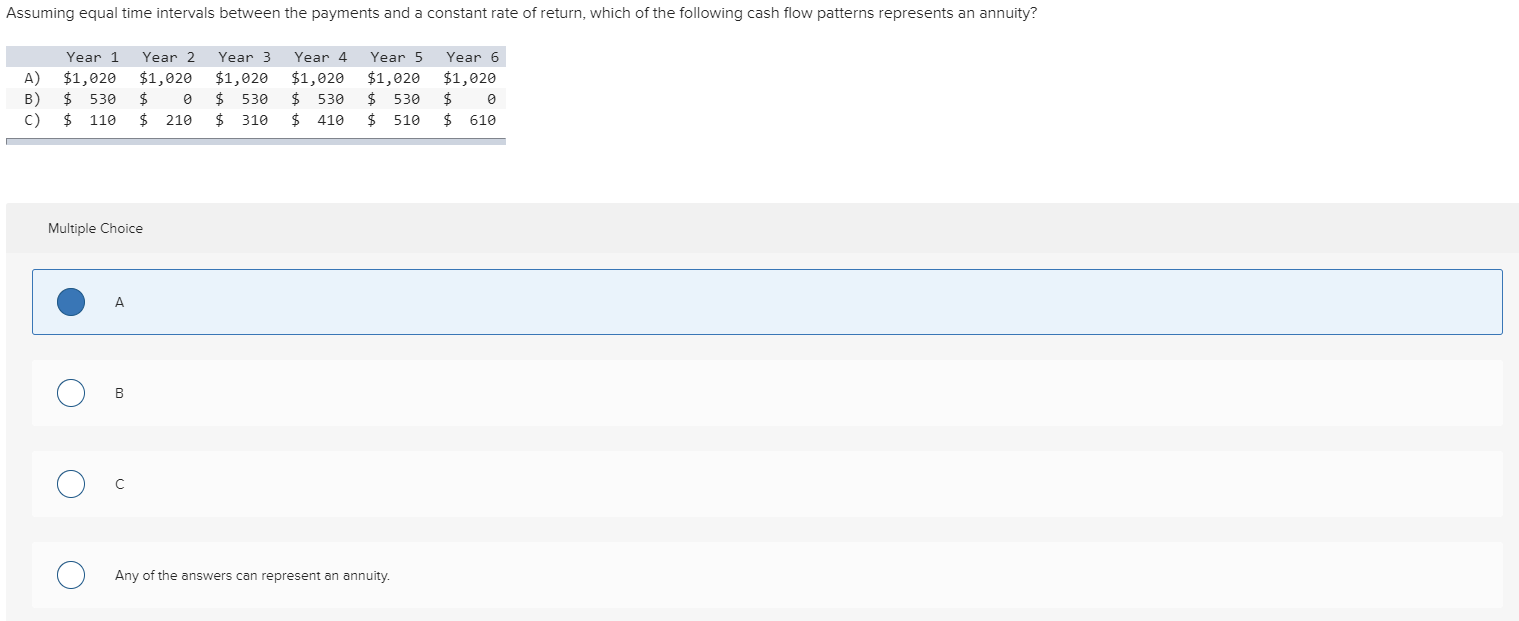 Assuming equal time intervals between the payments and a constant rate
