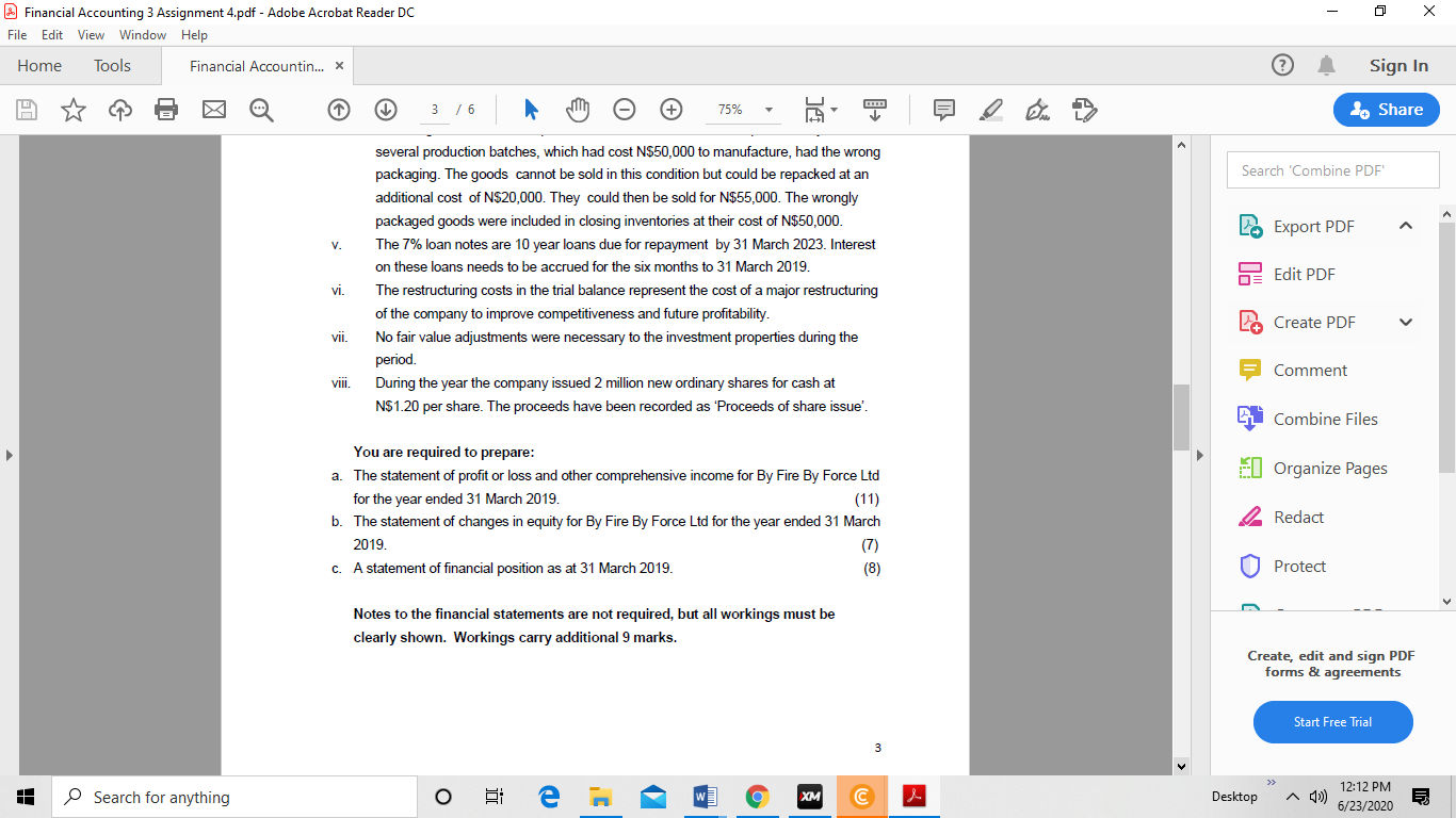 Window Help Home Tools Financial Accountin... X Sign In 2 / 6