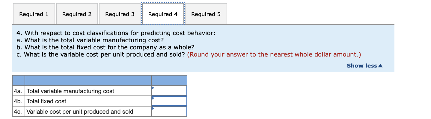 month: $ 74,000 $ 37,500 $ 17,000 29,500 $ 46,500 Direct materials