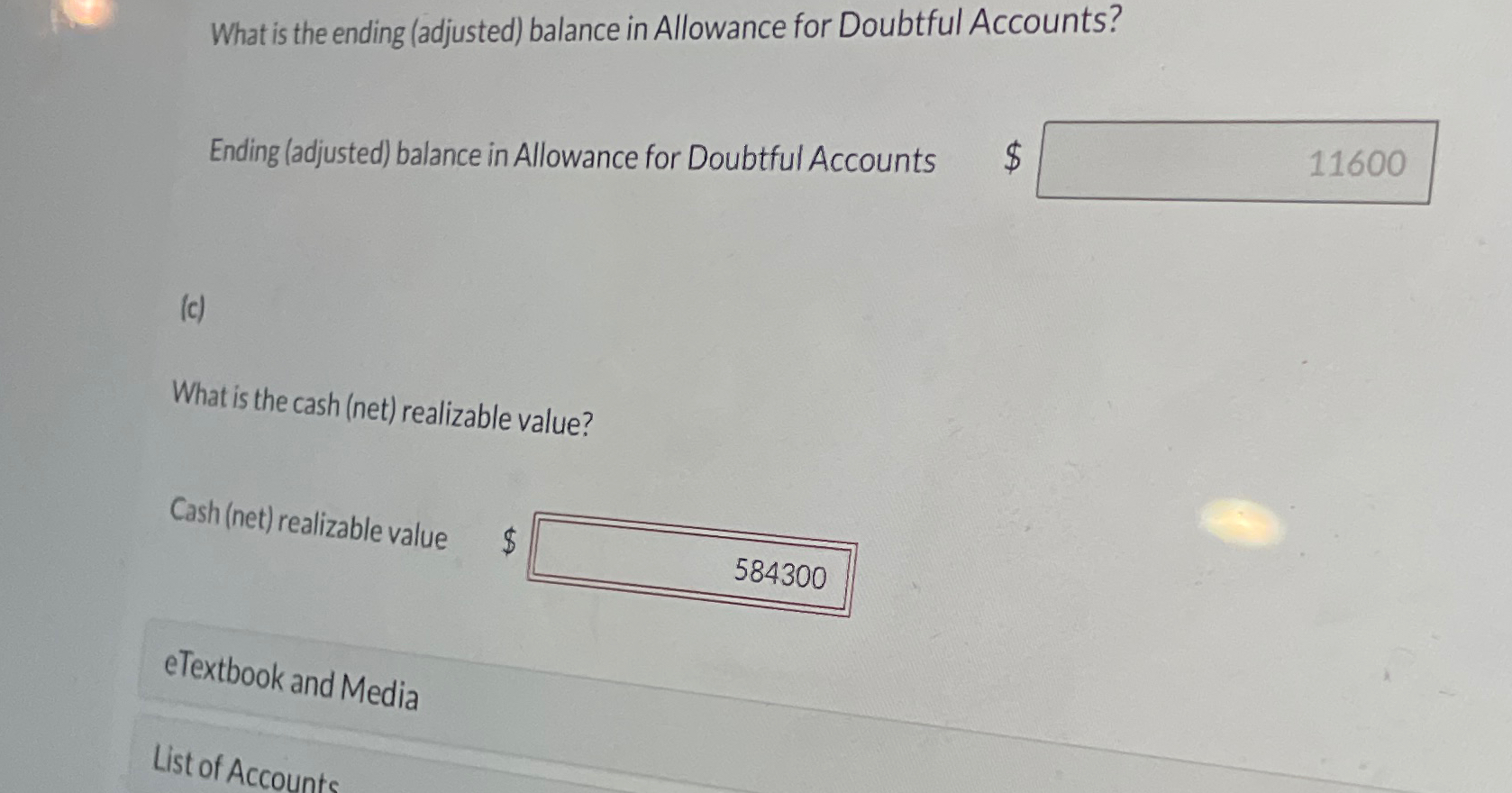  What is the ending (adjusted) balance in Allowance for Doubtful Accounts?