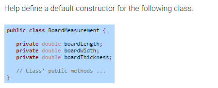 (JAVA) Given an incomplete class code as shown below. Complete this class