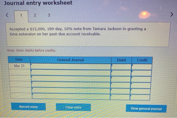in granting a time extension on her past-due account receivable. Sept. 17