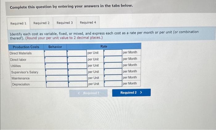 Required information E5-4 and E5-5 [LO 5-1, 5.5] Moming Dove Company manufactures