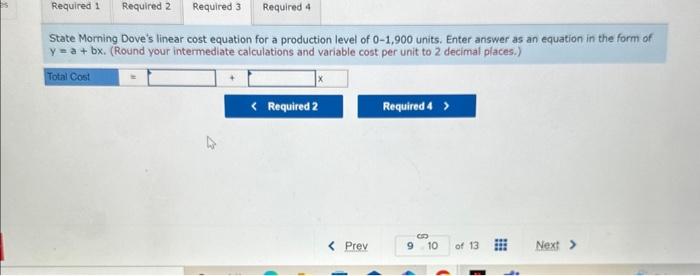 units it produces each month. The relevant range is 01,900 units, and