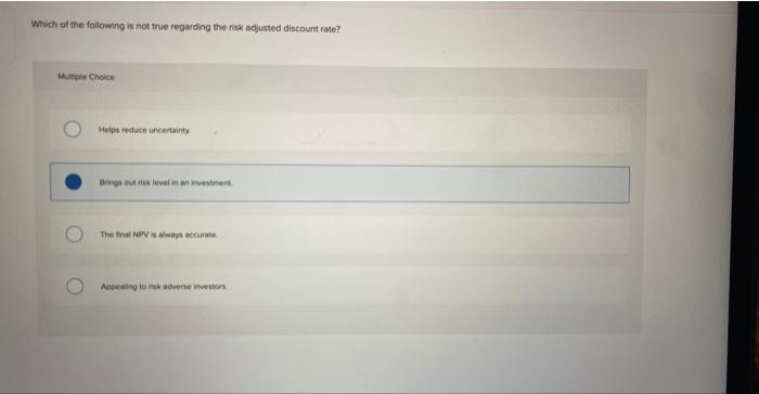 inputs. the cost of capital a poim estimate. portois risk Which af