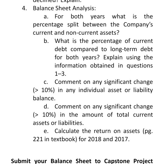 sheet is a section of an annual tinancial report that presents the