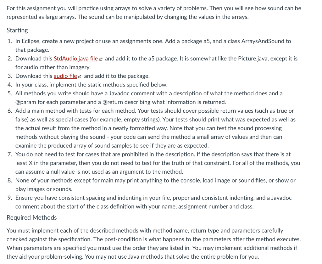 ///stdaudiojava below package a5; import javax.sound.sampled.Clip; import java.net.MalformedURLException; import java.io.File; import java.io.ByteArrayInputStream;