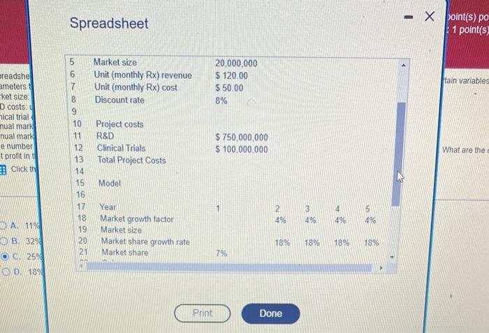 of Trance Electronics has identfied several uncertain vanables in the model and