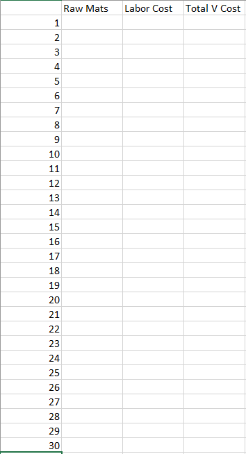 to fill in each column. I recommend you use the second sheet