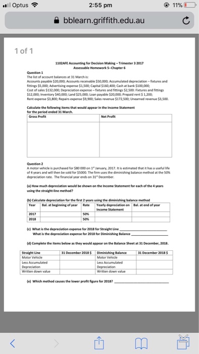  Please complete both questions and show work, format does not matter.