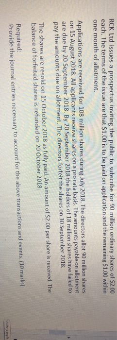 subscribe for 90 million ordinary shares of $2.00 each. The terms of