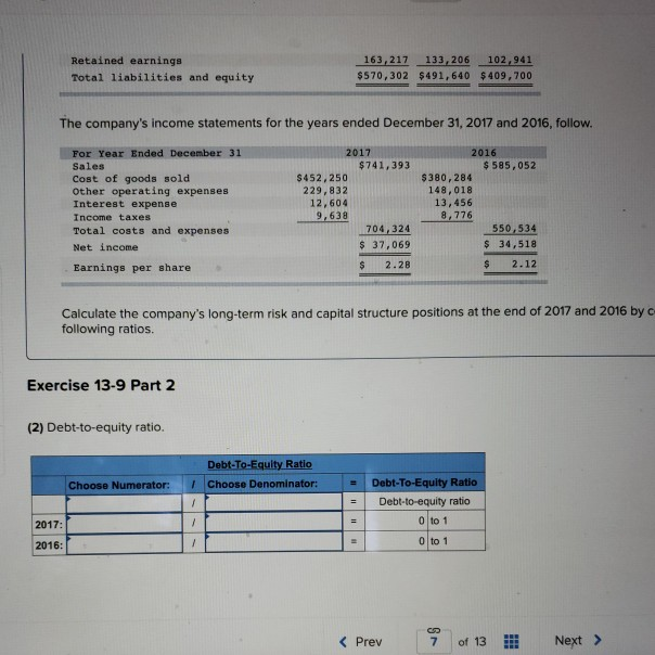 questions displayed below) Simon Company's year-end balance sheets follow. 2017 2016 2015