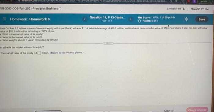 find a b c. for c find debt weight and equity weight