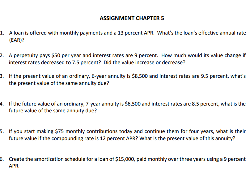 NEED TO KNOW HOW TO DO THEM IN EXCEL PLEASE 1.