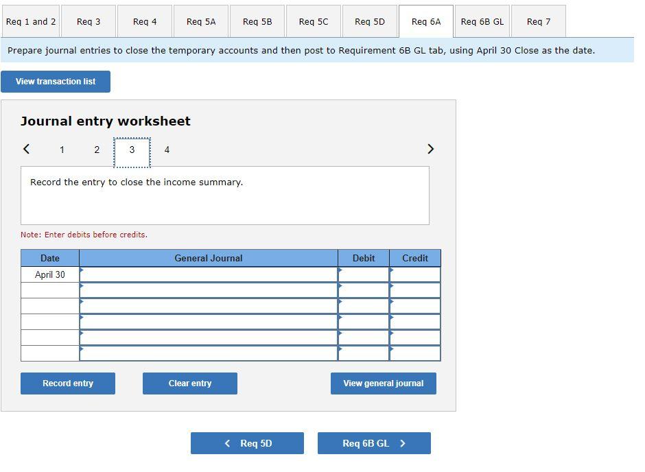 April 14 The company paid $1,600 cash for two weeks' salaries earned