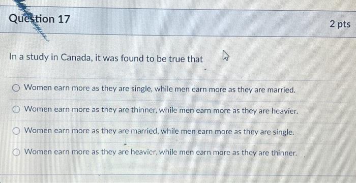  In a study in Canada, it was found to be true