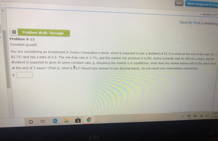  can I please ger answer for this question? Save Submit Assignment