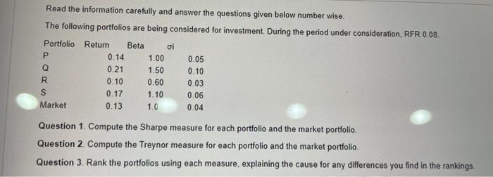  Read the information carefully and answer the questions given below number