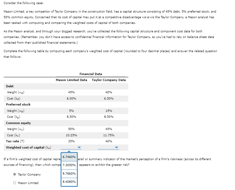 Hello. I need help with the following question. Consider the following case: