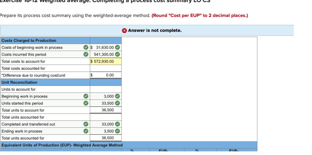 information Use the following information for the Exercises below. (The following information