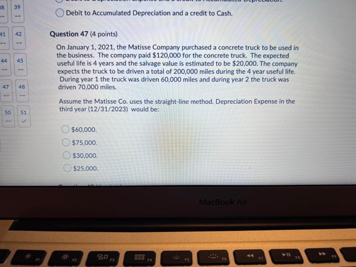 The expected useful life is 4 years and the salvage value is