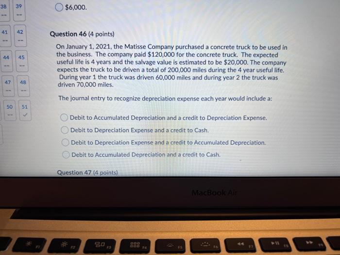 estimated to be $20,000. The company expects the truck to be driven