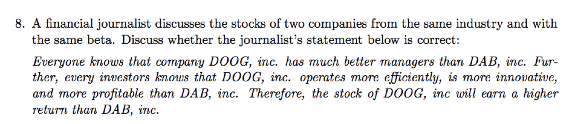 points. Please explain your reasoning just a sentence or two are fine,