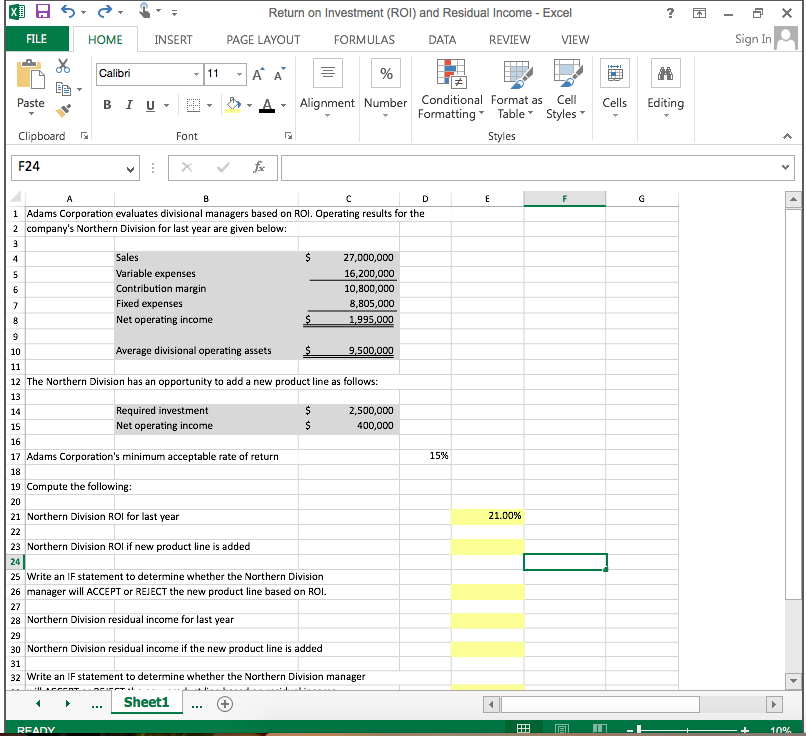 1-Compute return on investment (ROI) and show how it affect ROI. 2-