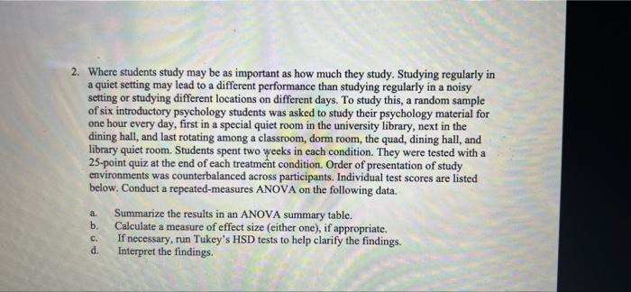  2. Where students study may be as important as how much