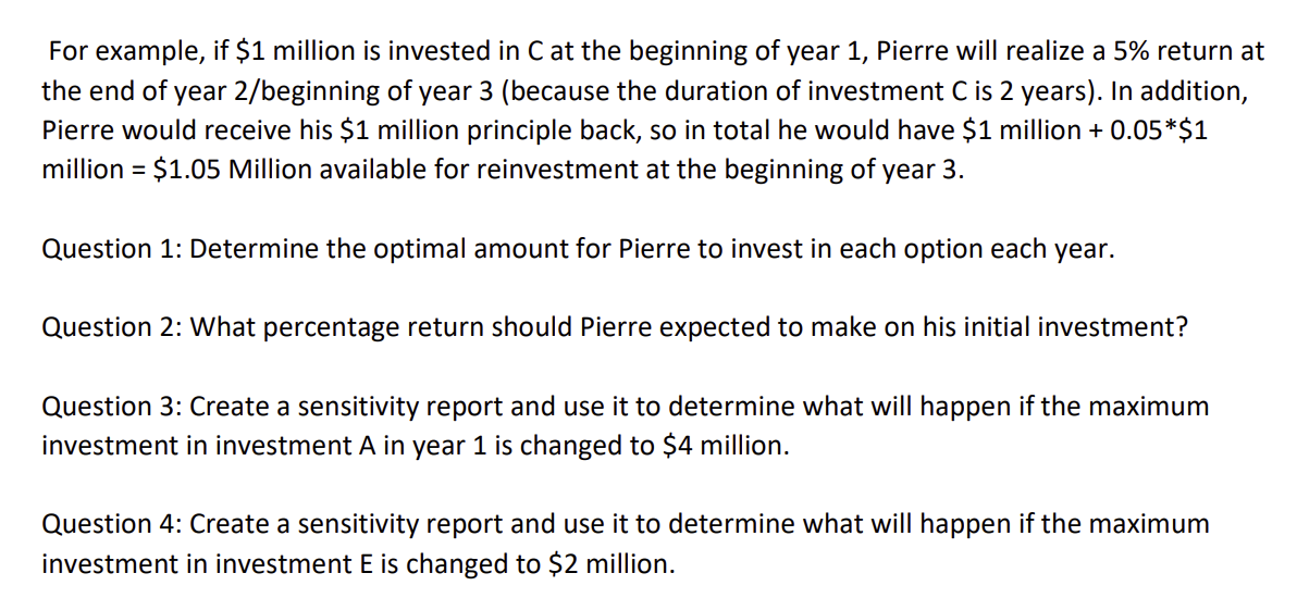 He has set aside $5 million to initially place into this portfolio,