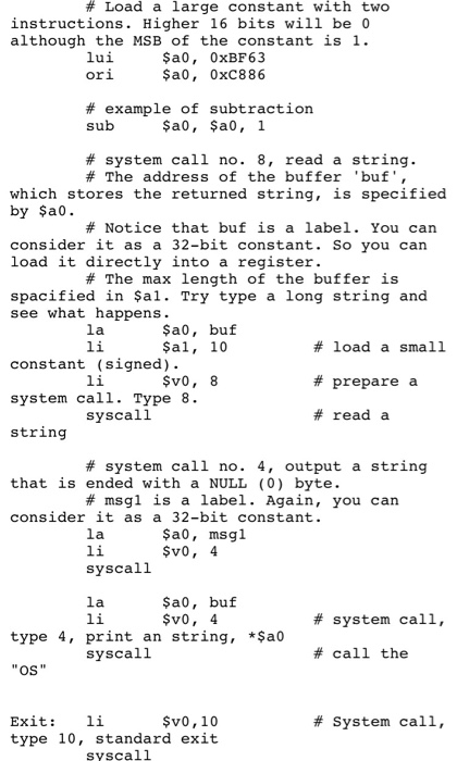 more instruction on assignment Lab 1: MARS and Data Objectives In this
