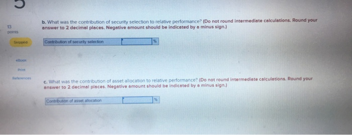 recent month. The table represents the actual return of each sector of