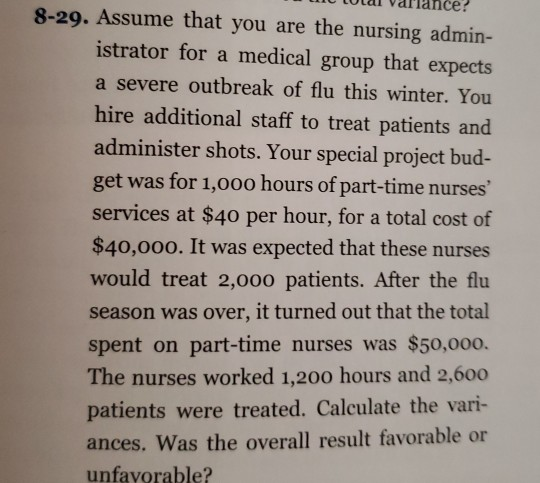 I need help with questions 8-29 and 8-30. using the templates. otal