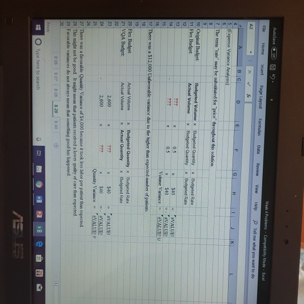 varlance? 8-29. Assume that you are the nursing admin- istrator for a