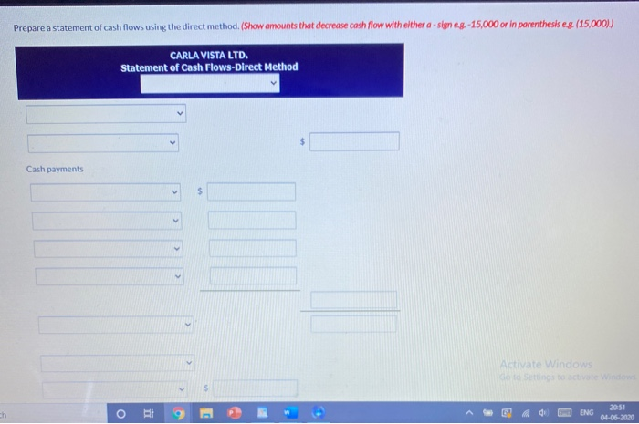 VISTA LTD. Statement of Financial Position December 31 Assets 2018 2017 Cash