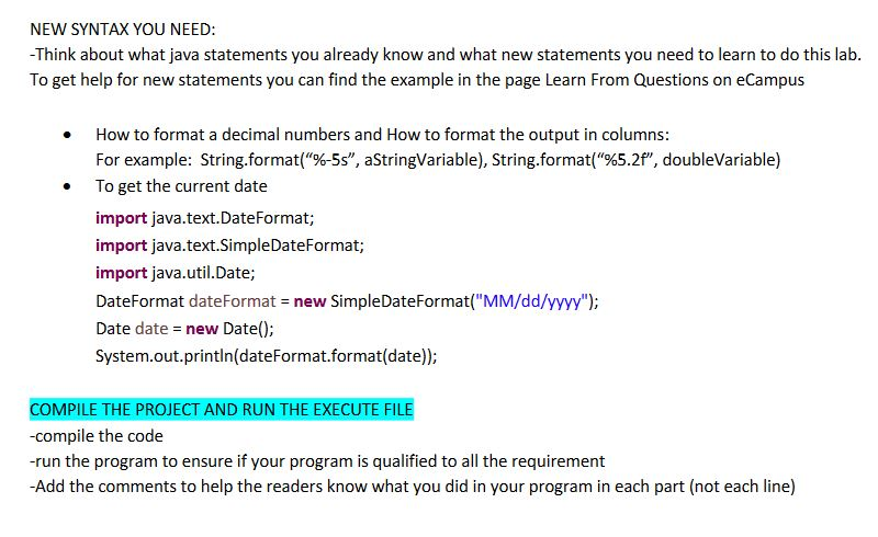 the Output the salary slip in the following format (If the work