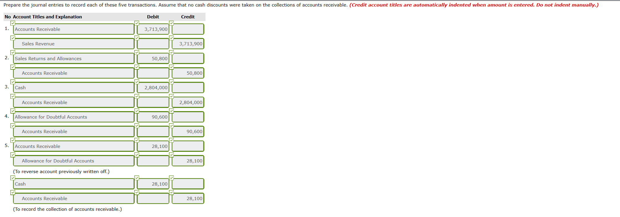 Please answer only the red boxes. Prepare the journal entries to record