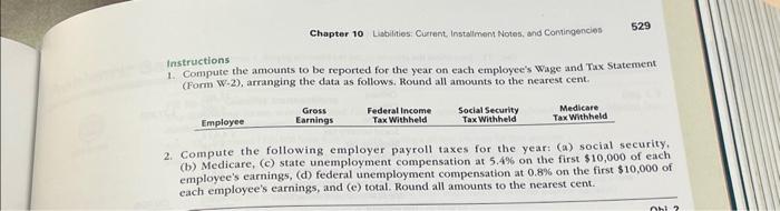 FICA tax 2. (e) $29,847.15 Ehrlich Co, began business on January 2