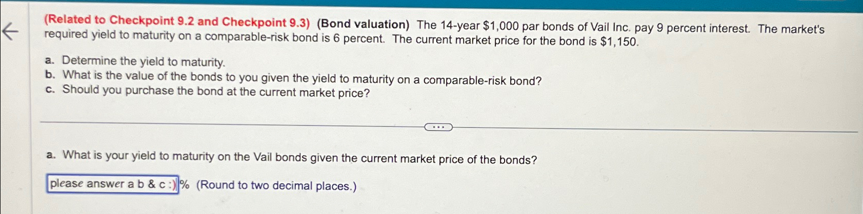  (Related to Checkpoint 9.2 and Checkpoint 9.3)(Bond valuation) The 14-year $1,000