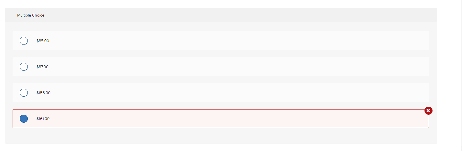 explanation Based on the following table, how much should be withheld from