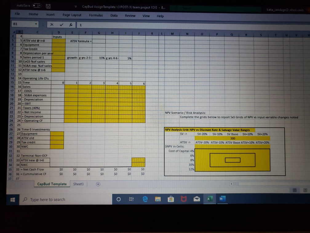 portfolio but am needing help getting started and figuring out excel equations.