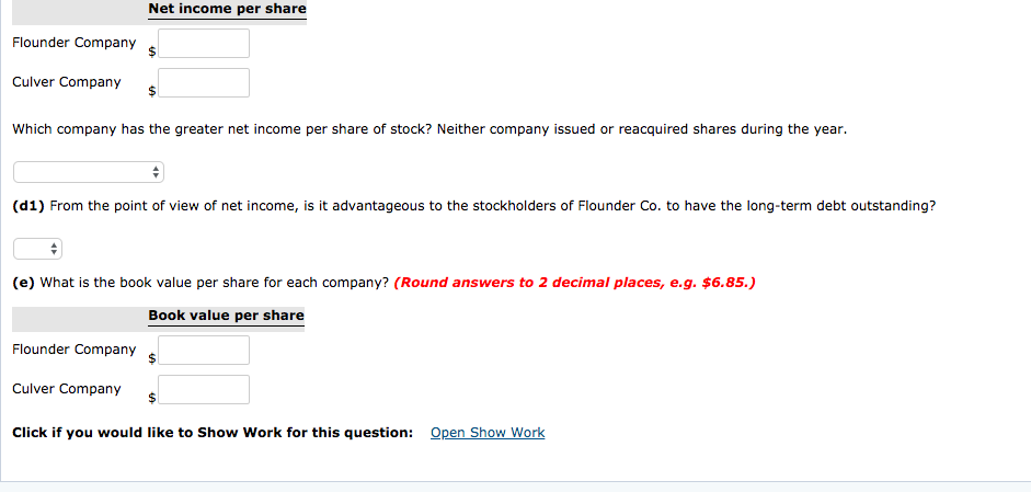 assets totaling $4,187,000. Flounder Co. Current liabilities Long-term debt, 10% Common stock