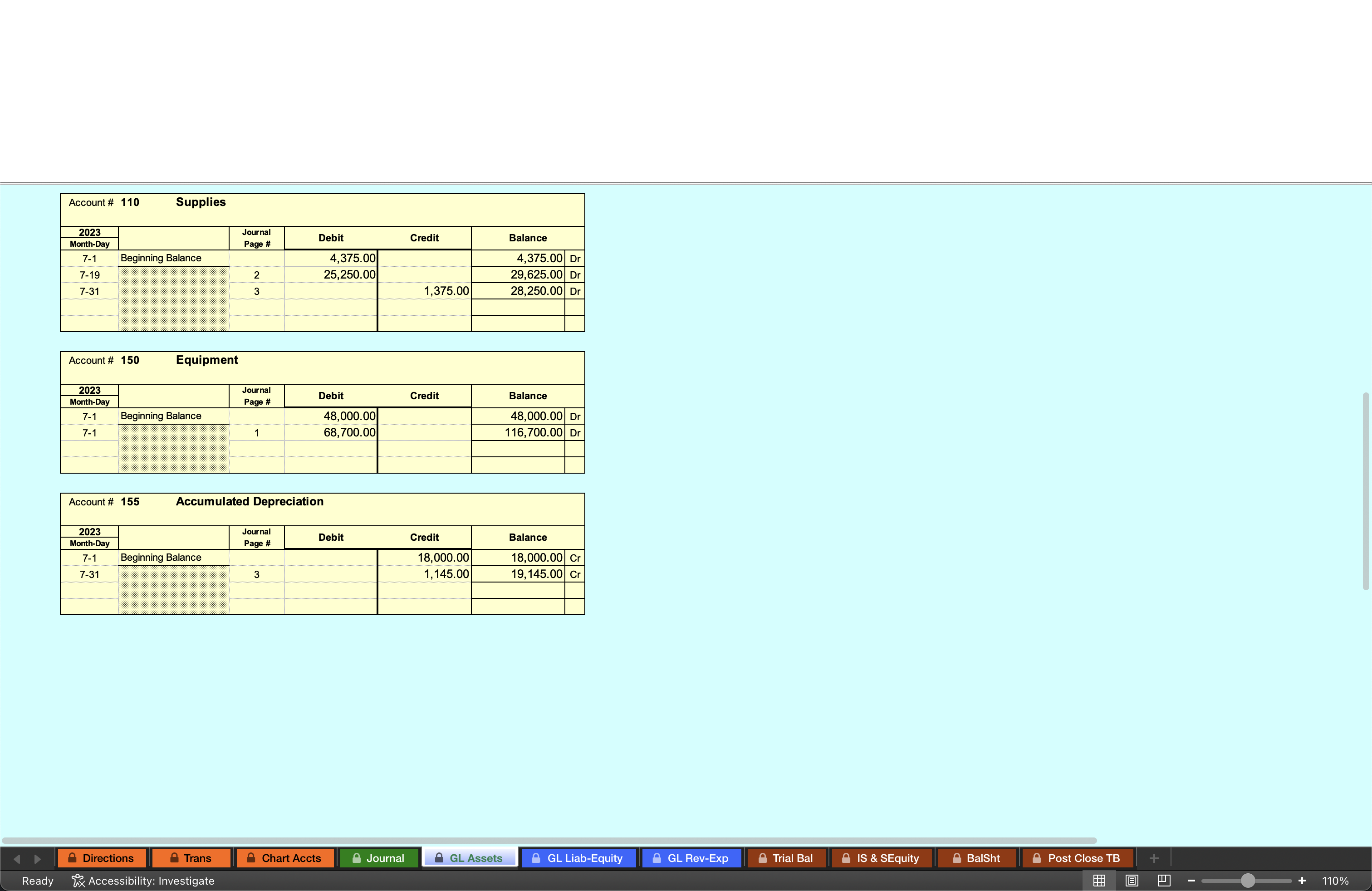 & Accounts Payable \\ \hline 200 & Wages Payable \\ \hline 205