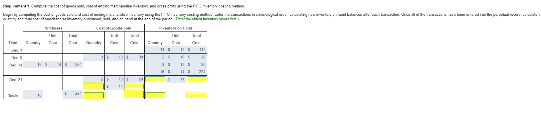 of dolls during December as follows: i - More Info Dec. 1