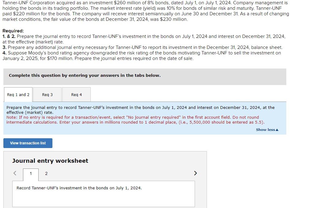  Journal entry worksheet Prepare any journal entry needed to adjust the