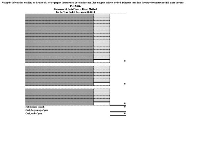 31, 2018 and 2017 is presented below. Please prepare the changes in