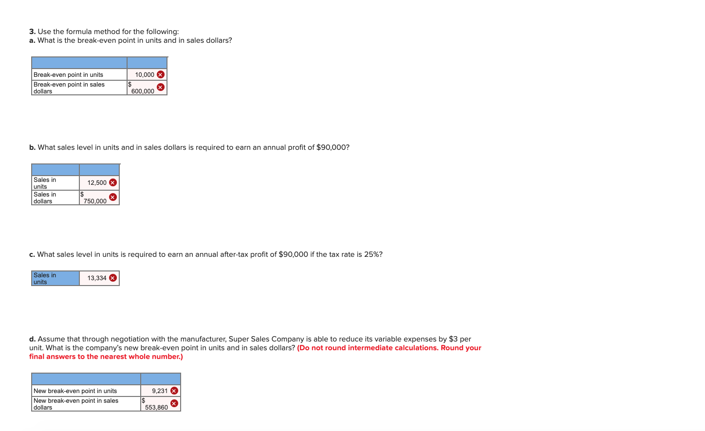 Super Sales Company is the exclusive distributor for a high-quality knapsack. The