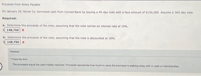  I need help with this question. Thank you! Proceeds from Notes